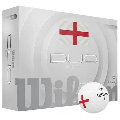 Wilson Duo Soft England Golf Balls White