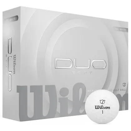 Wilson Duo Soft Personalised Logo Golf Balls White