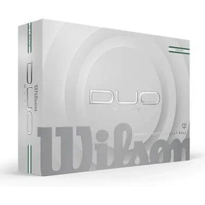 Wilson Duo Soft TRK360 Golf Balls - White/Green