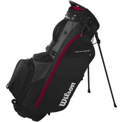 Wilson Feather Golf Stand Bag - Black/Grey/Red