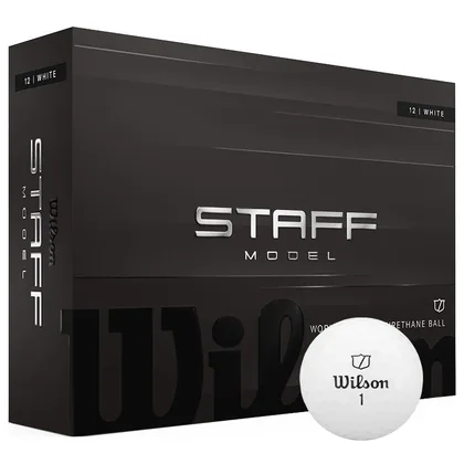 Wilson Staff Model Personalised Logo Golf Balls White
