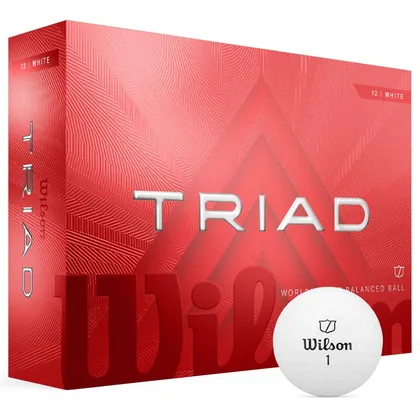Wilson Triad Personalised Text Golf Balls White