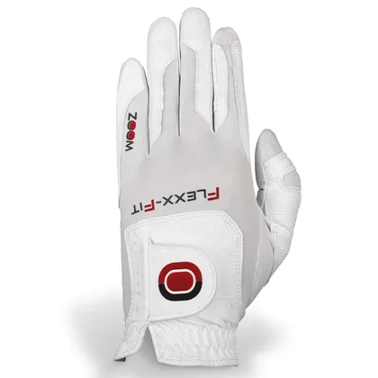 ZOOM FLEX FIT GOLF GLOVE - WHITE